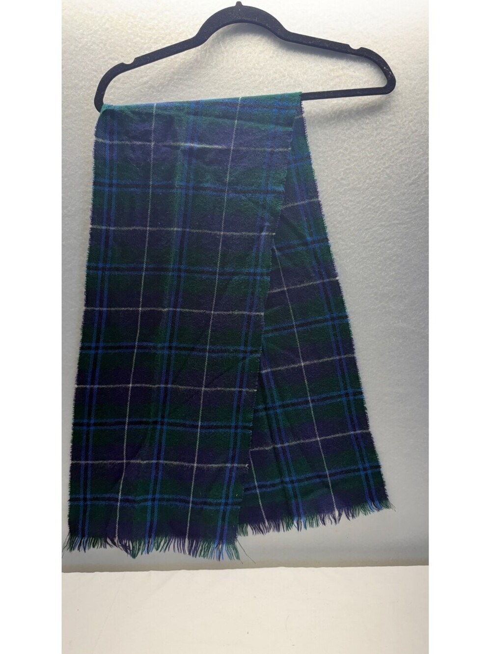 Vintage Rodlinoch Douglas Tartan Scarf 100% Pure New Wool Made in Scotland E-3
